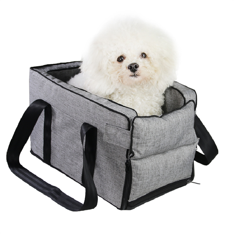 Pet Supplies Wholesale Portable Dog Car Console Armrest Booster Seat Included Safety Tethers