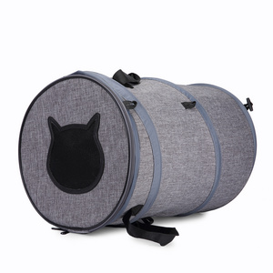 3 in 1 Foldable Indoor Cat Bed Pet Carrier Bag Cat Tunnel and Carrier