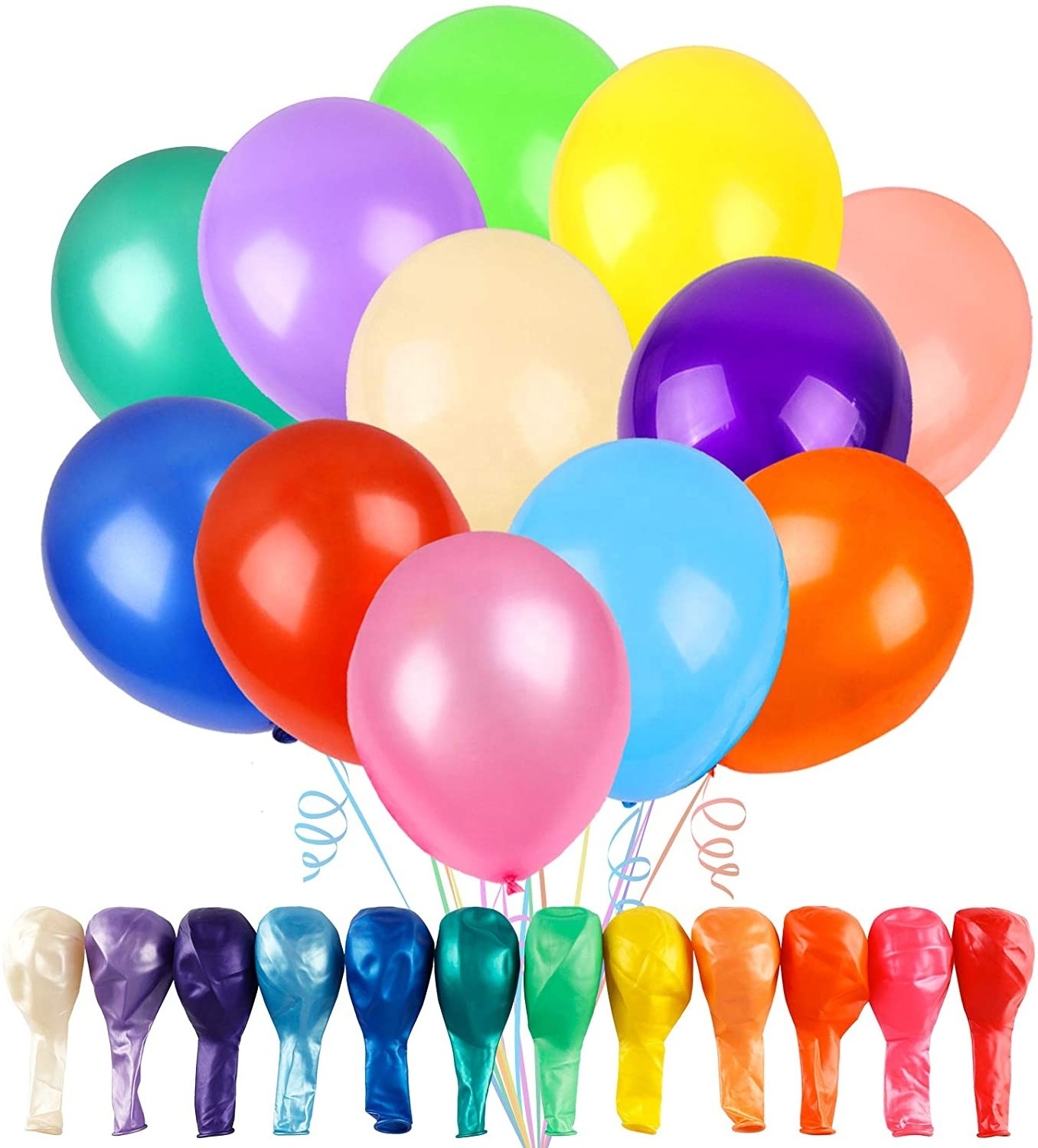 100Pcs 12inch Thick Pearl Latex  Free Balloons Happy Birthday Party Wedding Decorations Balloon Kids Air Balls Globos