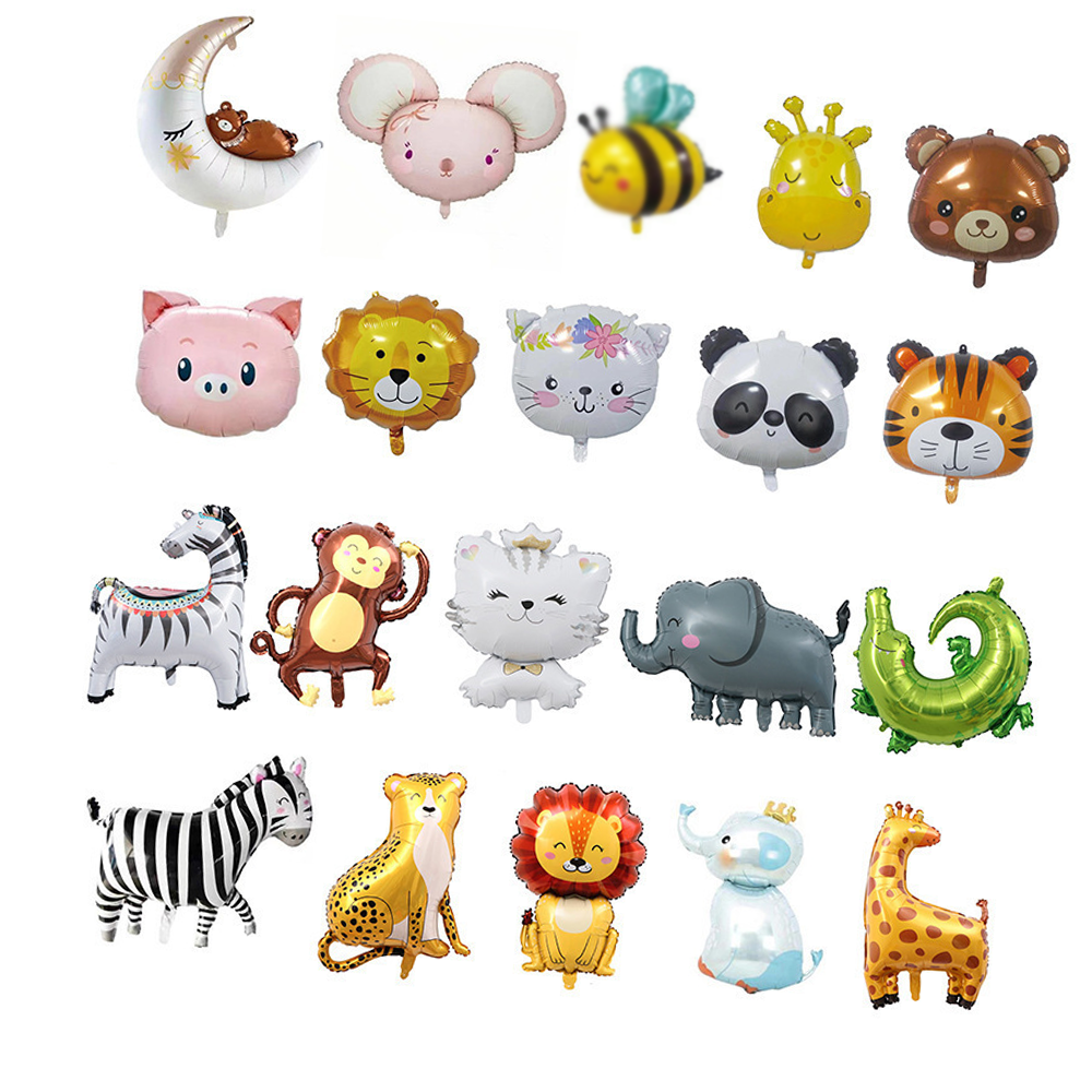 Wholesale Dog Zebra Cat Frog Fish Sea Horse Snail Foil Globos De Animales For Birthday Party Decoration Butterfly Bee Balloon