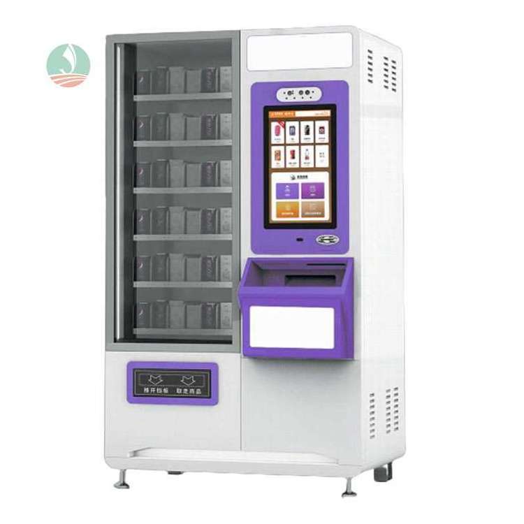 Digital touch screen commodity snack food drinks vending machine OEM for airport bank hospital