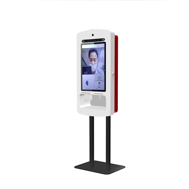 Wall mounted self service touch screen payment card dispensing parking kiosk with printer