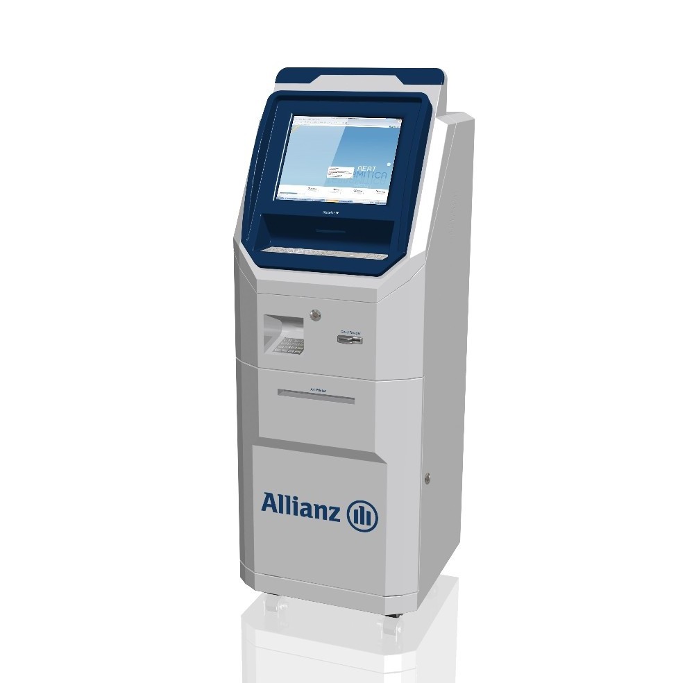 Currency Exchange ATM Machine with Coin Change Bank self service card readers pos systems