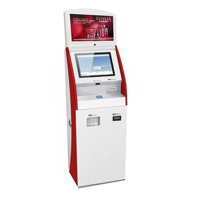 free standing touch screen currency exchange ATM machine