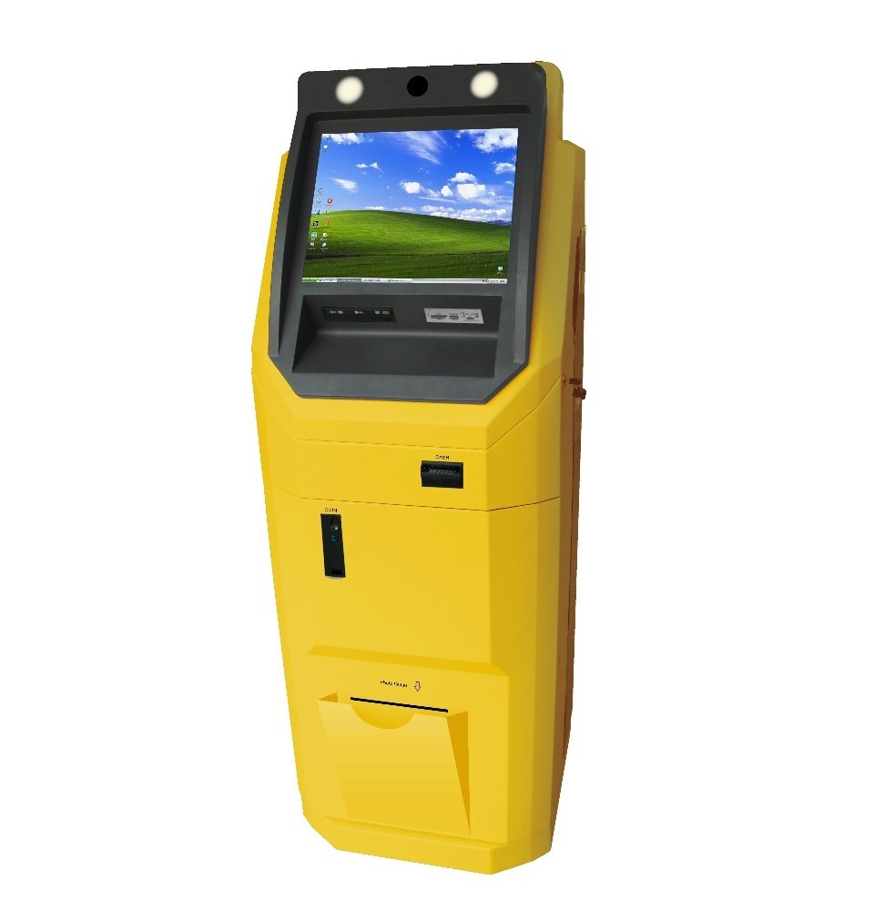 Currency Exchange ATM Machine with Coin Change Bank self service card readers pos systems