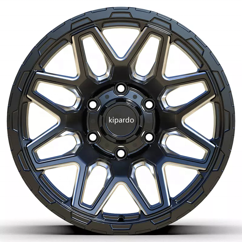 KIPARDO new design truck rims 17X9 and 20X9 PCD 6X139.7 off-road cars R17 wheels R20 wheels