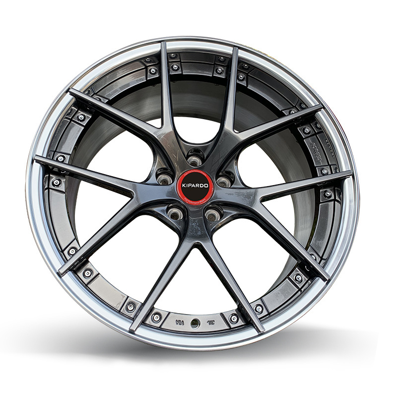 Kipardo fully customized 15 inch to 24 inch 6061-T6 Aluminum rims 2 piece 3 piece forged wheels