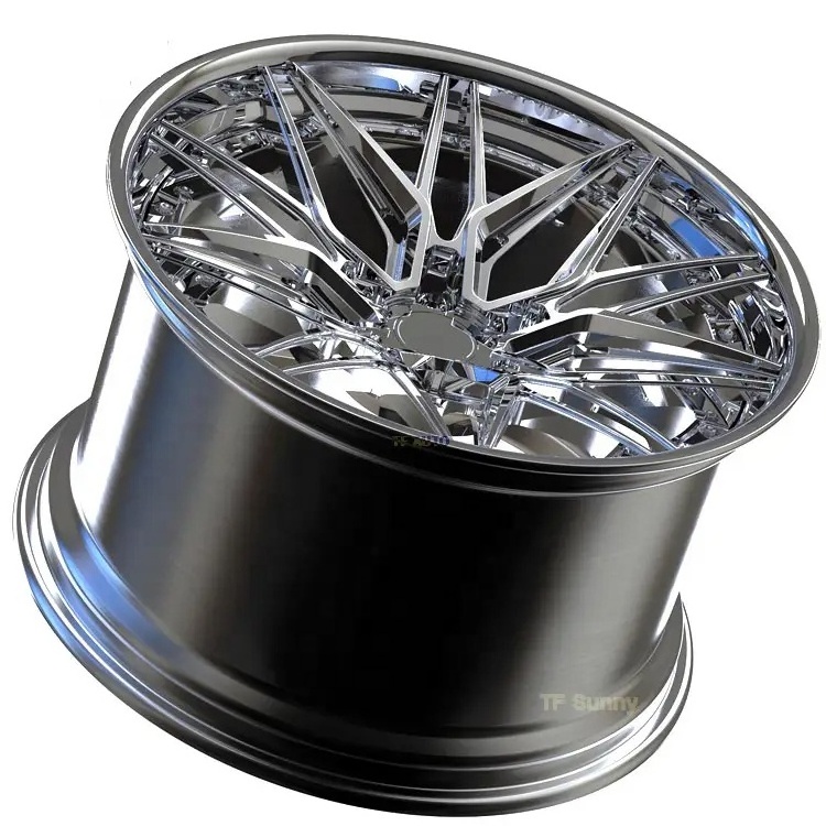 Kipardo Chrome Polish Deep Dish Forged Car 18 19 20 21 22 inch 5X120 5X112 custom forged car alloy wheels