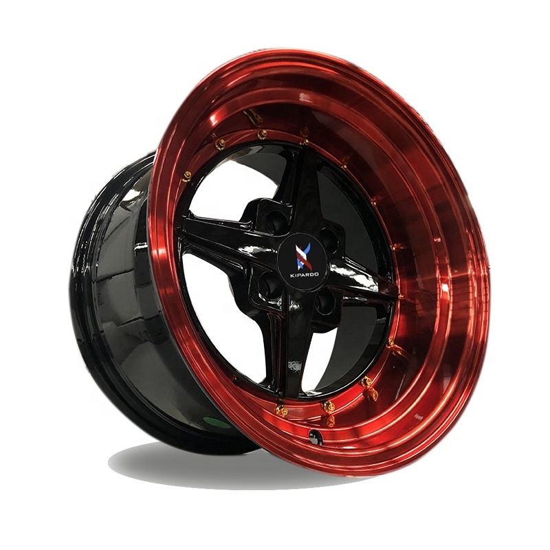 Kipardo 15 inch wheels 4 holes 4X114.3 car rims 15X9 rines 15