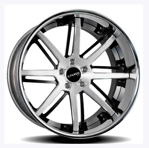 2 3 piece custom truck wheel 3 pcs aluminum blank forged 22 alloy wheels