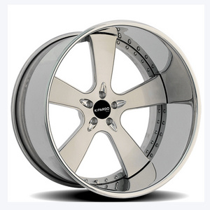 2 3 piece custom truck wheel 3 pcs aluminum blank forged 22 alloy wheels