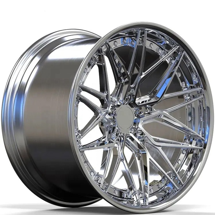 Kipardo Chrome Polish Deep Dish Forged Car 18 19 20 21 22 inch 5X120 5X112 custom forged car alloy wheels