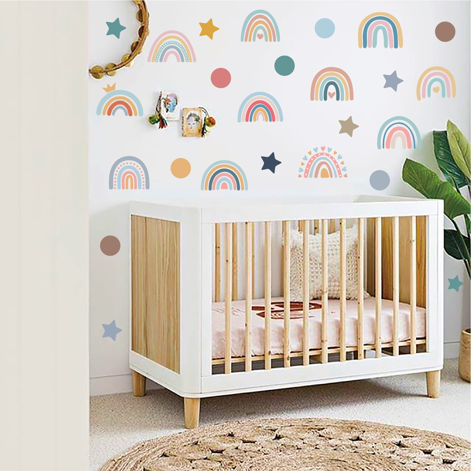 Large Size Custom Self-adhesive Removable Printed Decal PVC Vinyl Waterproof Home Decoration Wall Sticker for Kids Room Walls