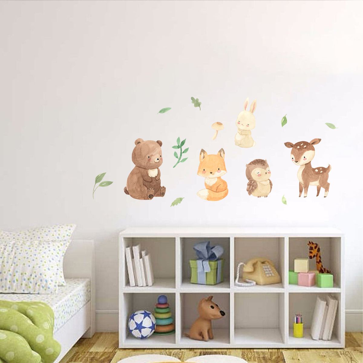 Custom Sloth Theme Self-adhesive Removable Printing Decal PVC Waterproof Mock Up Home Decoration Wall Sticker for Kids Room