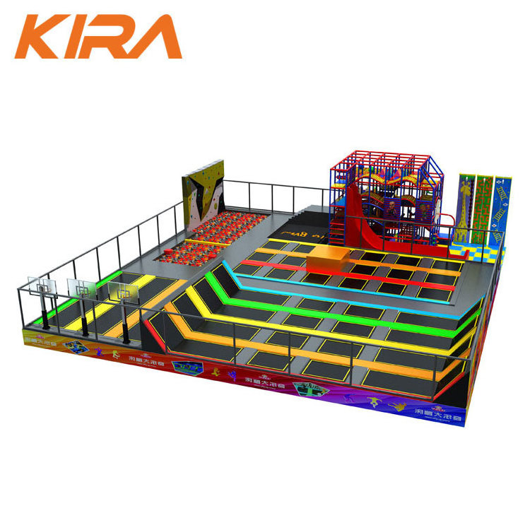 Indoor Trampoline Park equipment Ninja Course Commercial For sale