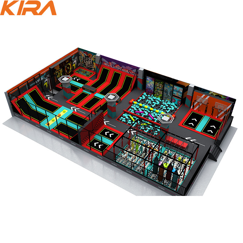 Best selling amusement park equipment children indoor trampoline park for shopping mall