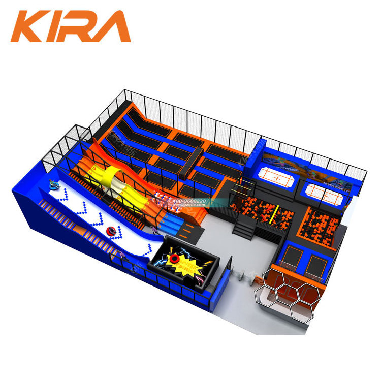 Customized Theme Amusement Park Equipment Trampoline Park indoor with foam pit