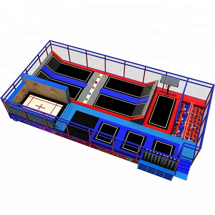 Popular Sport Game Large Kids Commercial Indoor Trampoline Park Manufacturer For Sale