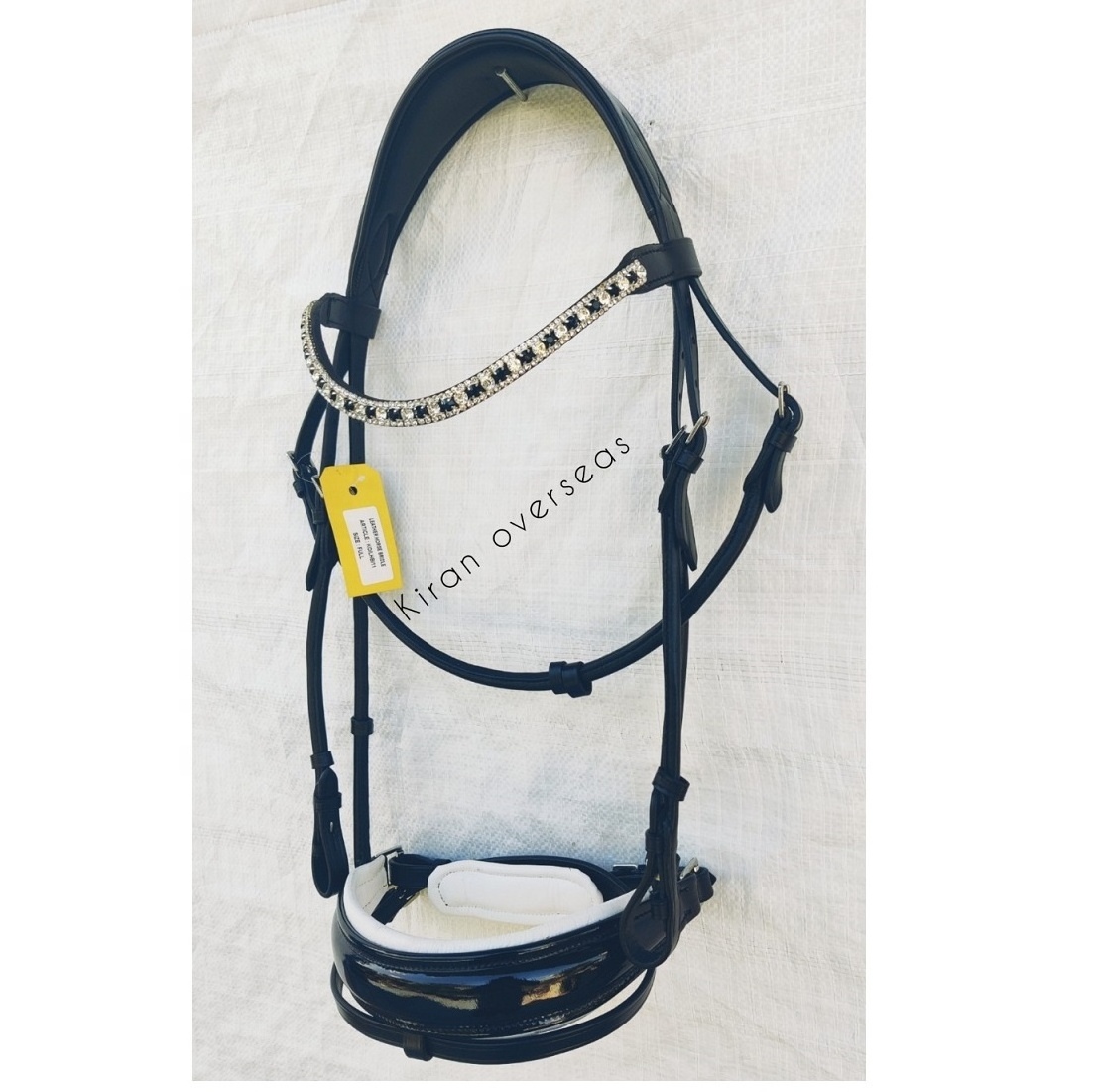 leather bridle made of indian harness leather drum dryed leather for horse wear horse riding equestrian handmade high quality