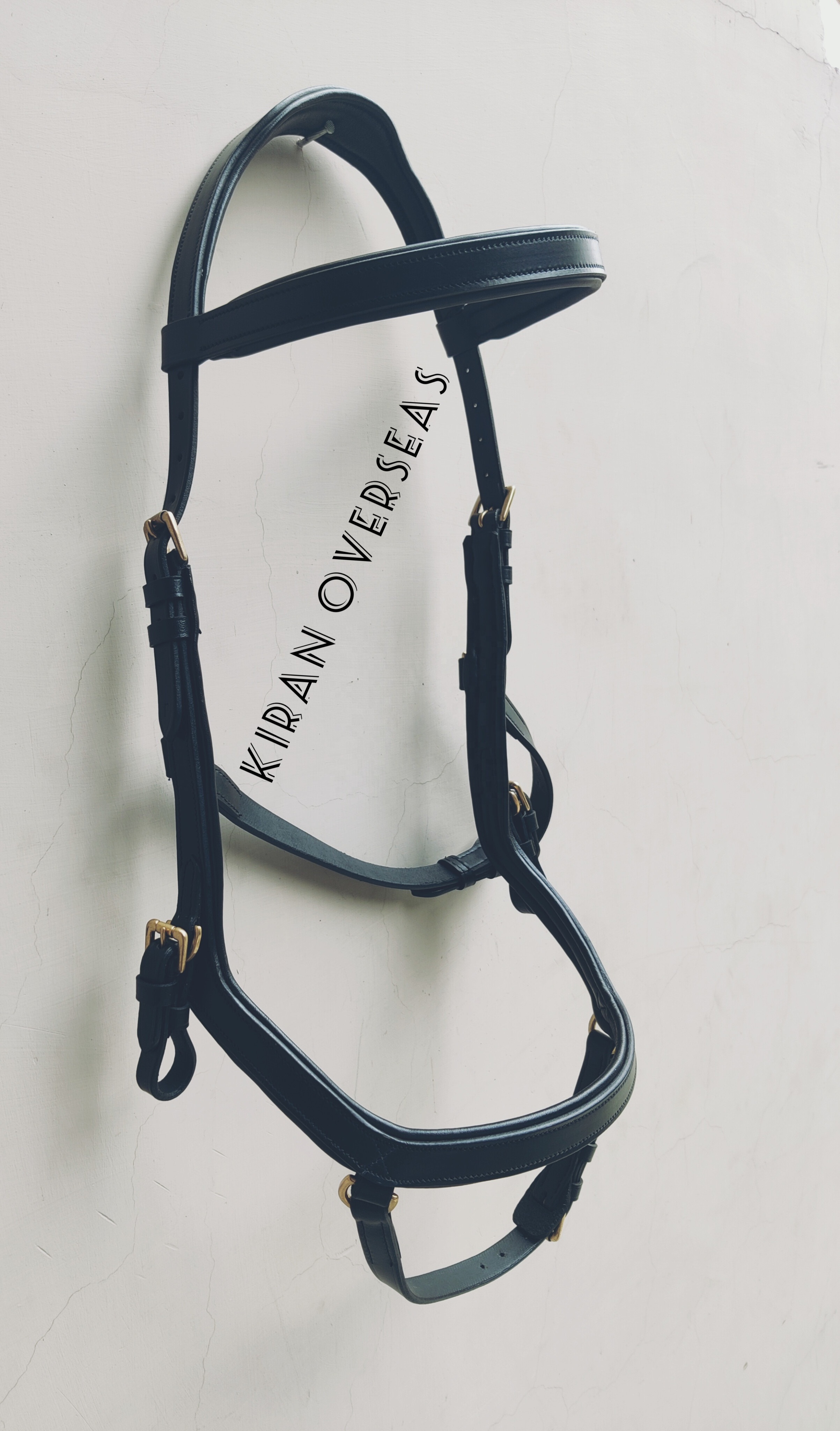 leather micklem bridle made of indian harness leather drum dryed leather use for horse riding in saddlery field