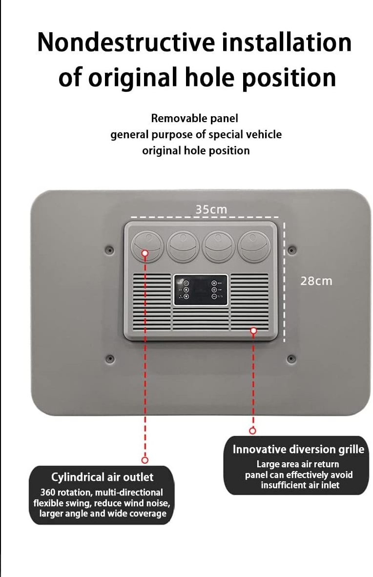 Electrical Car rv ac unit 12 volt ambulance roof truck mounted Air Conditioner