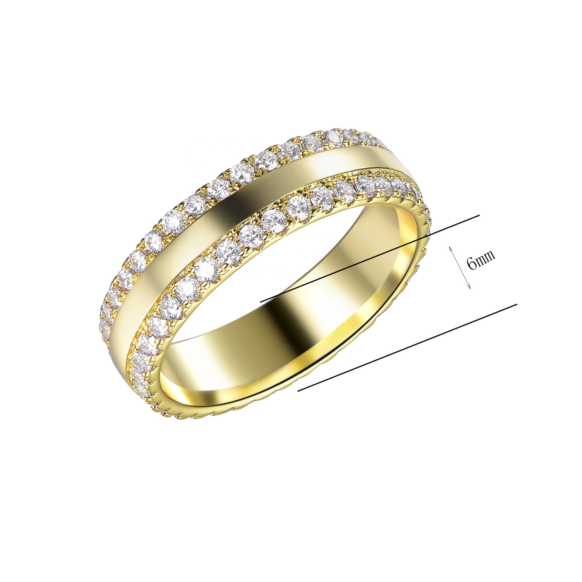 14k pure gold rings 5925 gold silver diamond ring wedding gold ring for women