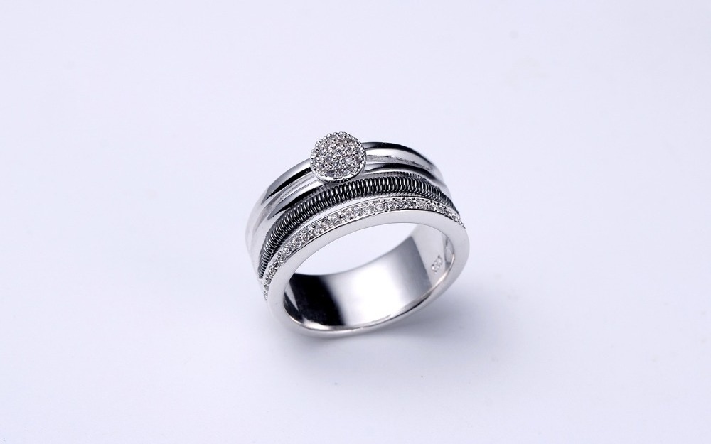 Valentines Gift Music Symbol Shape Islamic 925 Silver Rings for Muslim Men