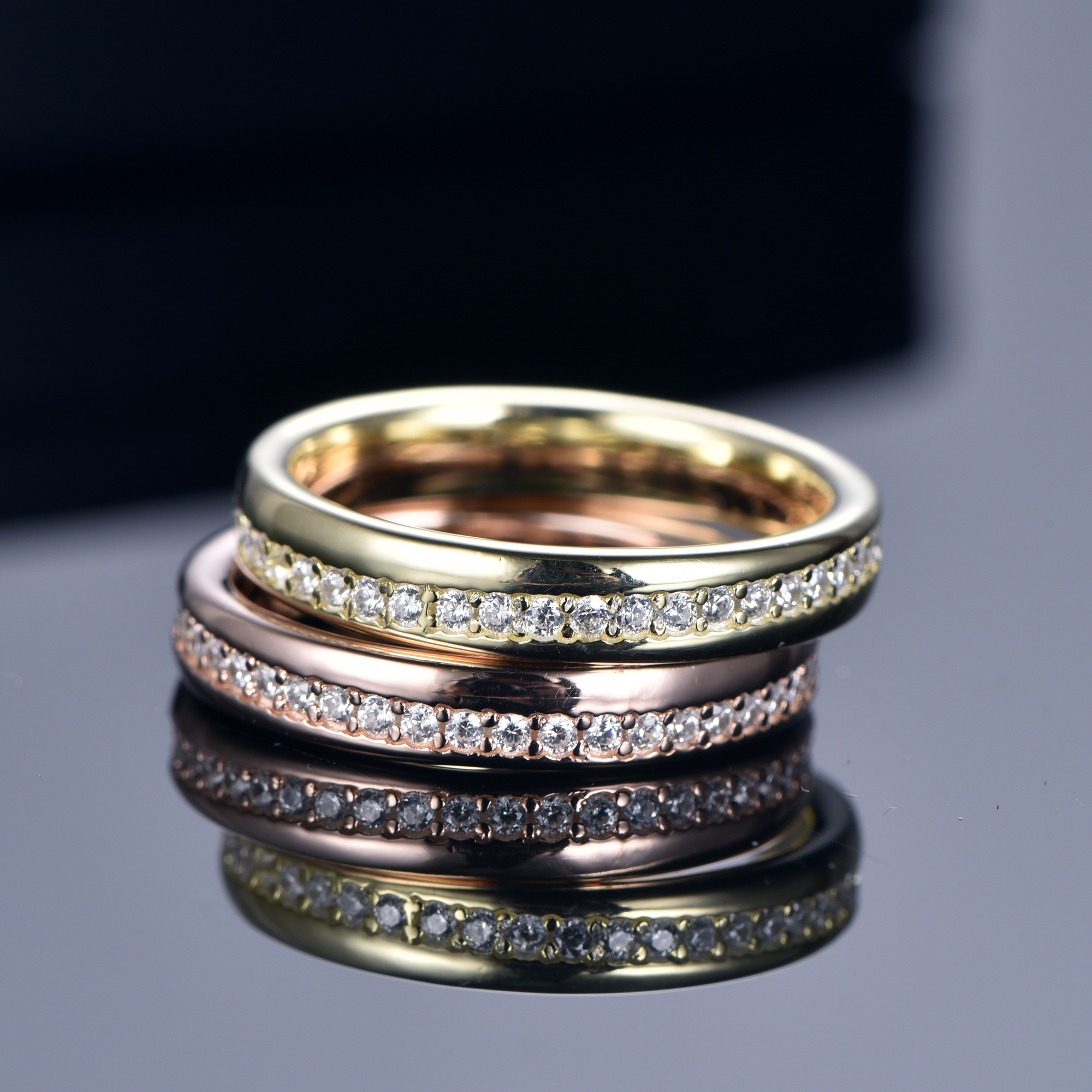 Simple designs jewellery rings for men gold rings for women 14k gold plated rings gift