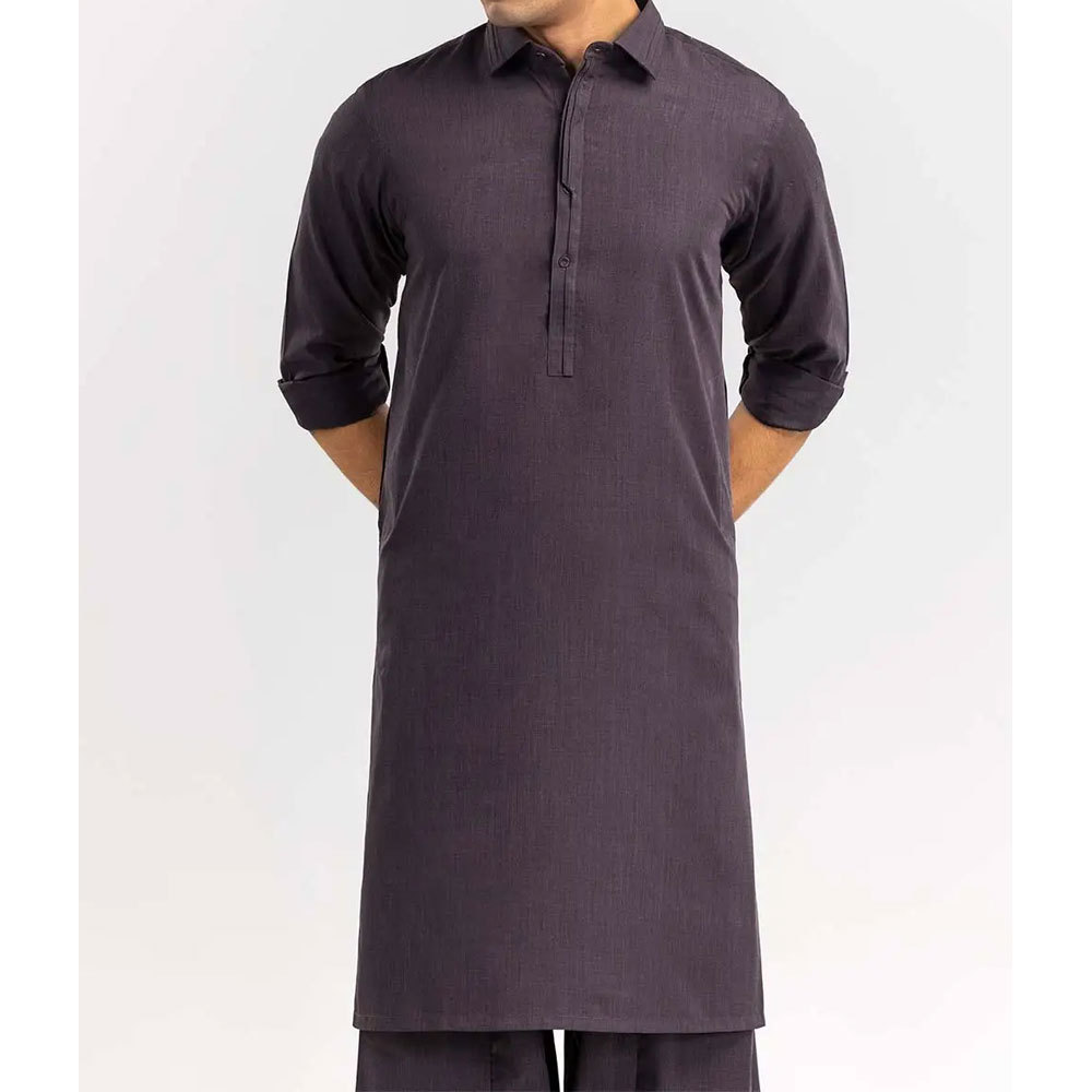 High Quality Latest Design Islamic Muslim Clothes Men Shalwar Kameez With Side Pockets Salwar Kameez Suits