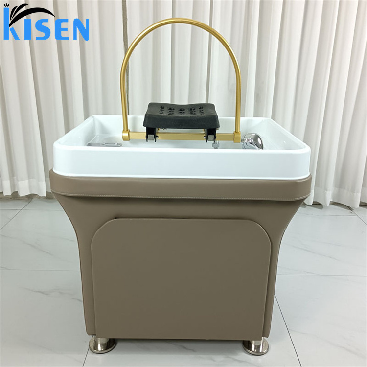 Kisen Portable Shampoo Plastic Bowl With Water Pipes Hair Care And Styling Appliances Without Chair Bed For Beauty Salon Use