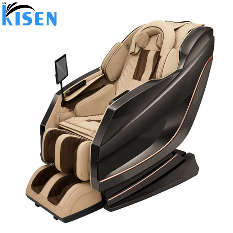 Kisen top end high quality new model A10s 3D zero gravity full body massage chair 2 years warranty