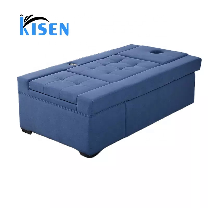 Kisen 2024 Newest Equipment Foot Spa Chair High Quality Salon Shampoo Bed Furniture Foot Spa Pedicure Chairs Luxury for Sale