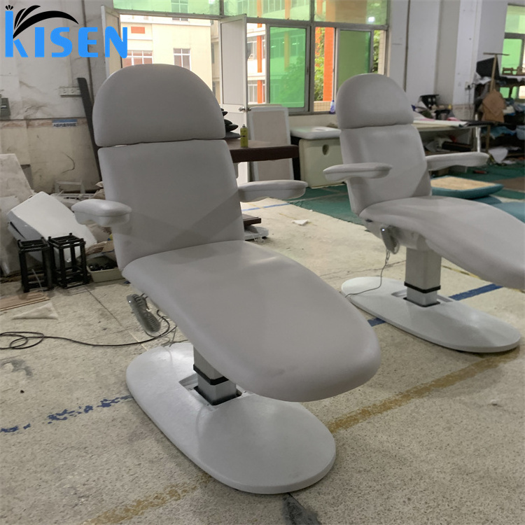 Kisen New 3 Motors Electric Massage Beauty Salon Bed Medical Spa Massage Treatment Table  Aesthetic Tattoo Bed Podiatry Chair