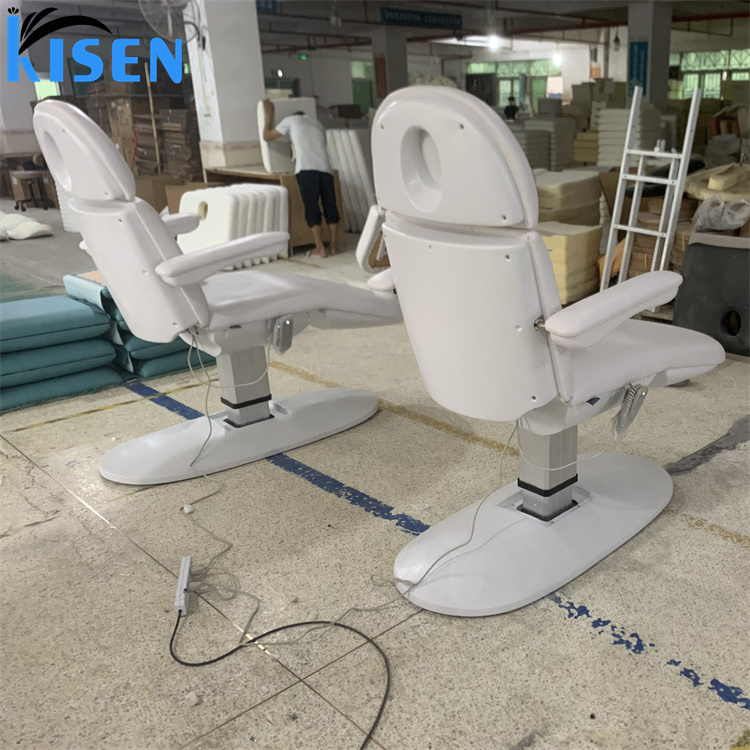 Kisen New 3 Motors Electric Massage Beauty Salon Bed Medical Spa Massage Treatment Table  Aesthetic Tattoo Bed Podiatry Chair