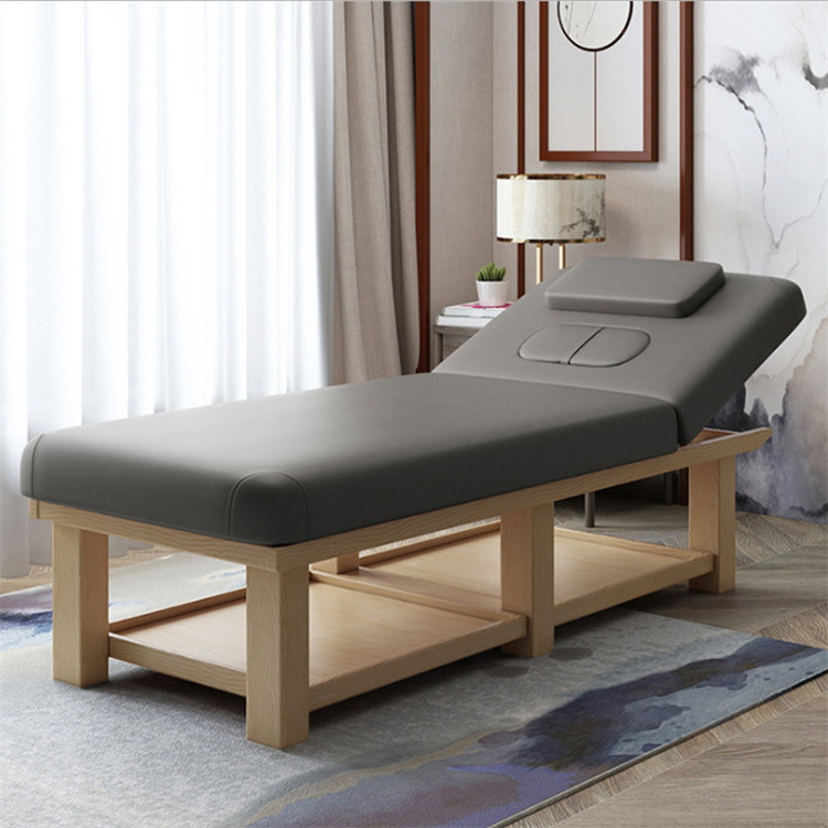 wooden lash lounge beauty lash bed breast hole massage table