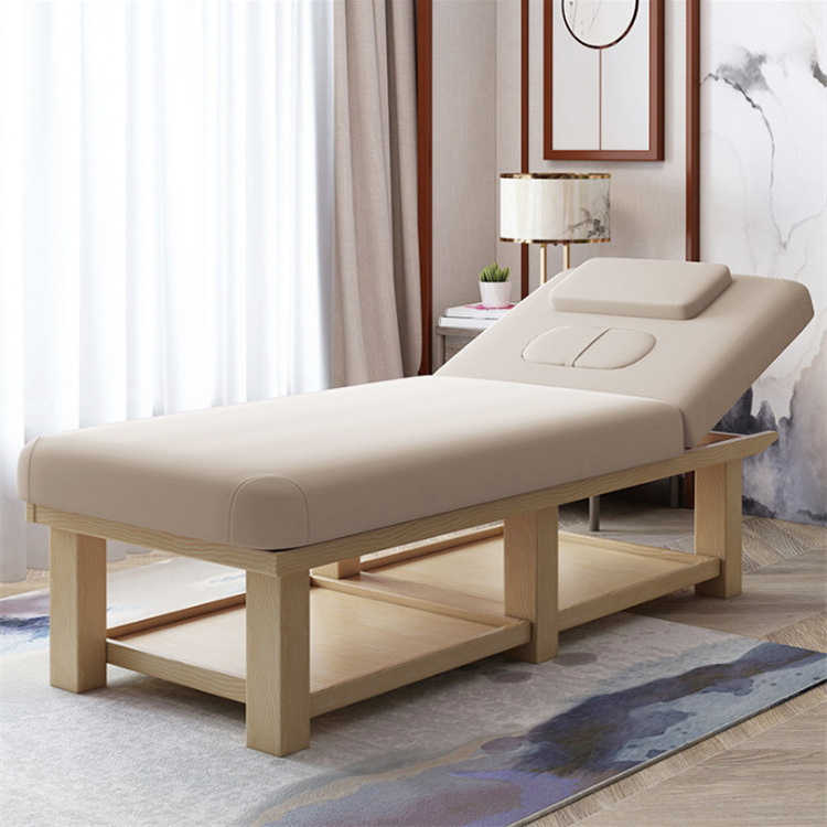 wooden lash lounge beauty lash bed breast hole massage table