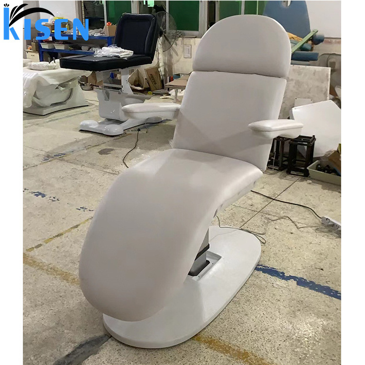 Kisen New 3 Motors Electric Massage Beauty Salon Bed Medical Spa Massage Treatment Table  Aesthetic Tattoo Bed Podiatry Chair