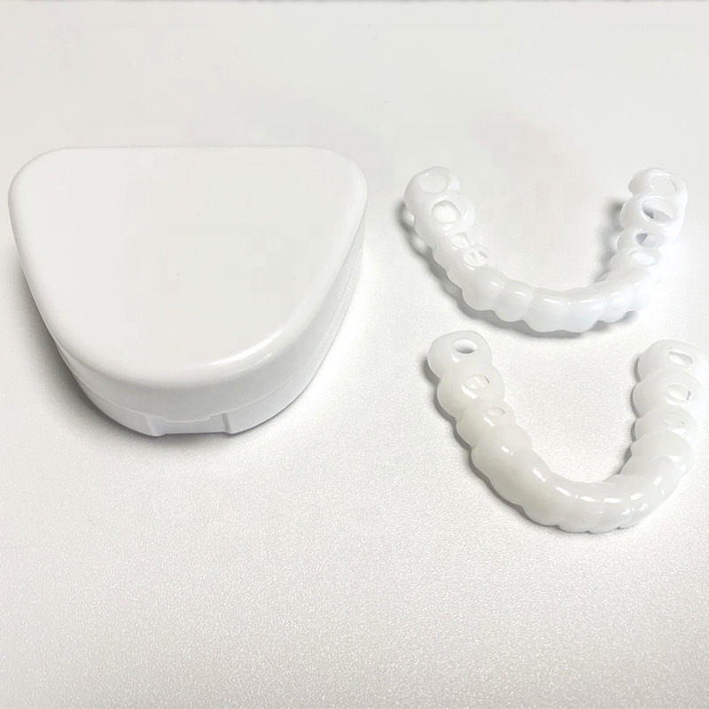 Wholesale custom brand tooth cover perfect snap on smile braces false teeth veneers faketeeth snapon smile instant veneers