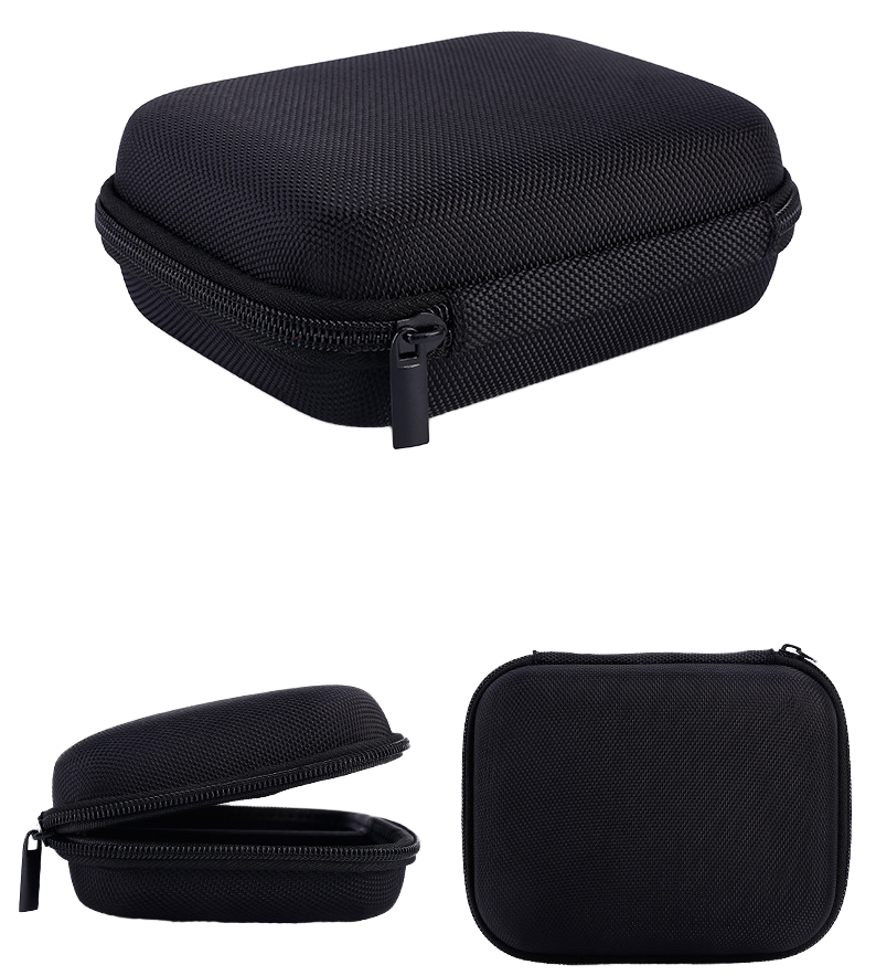 High quality protection hard Wholesale black zipper eva tool case custom logo eva earphone case