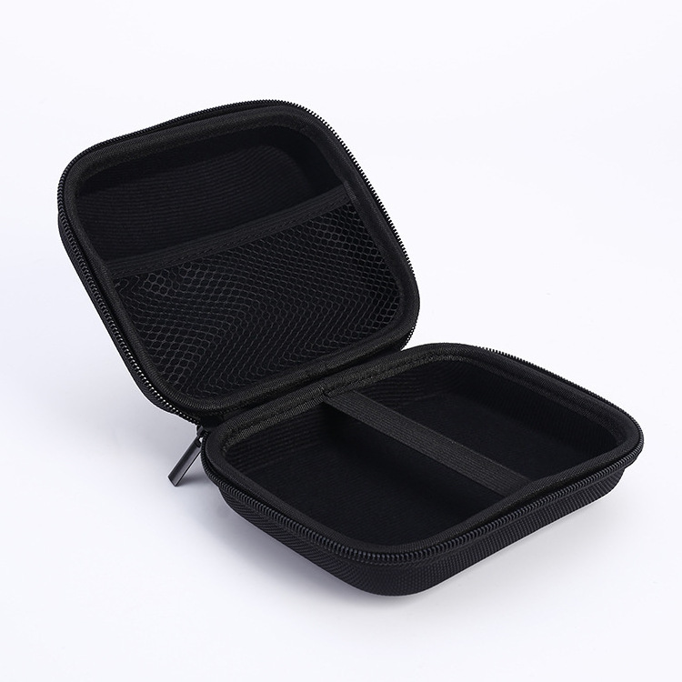 High quality protection hard Wholesale black zipper eva tool case custom logo eva earphone case