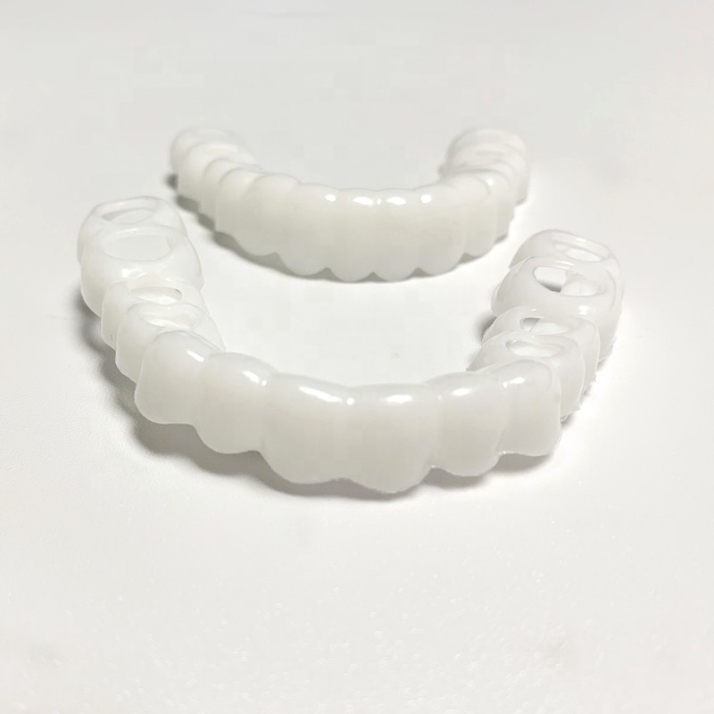 Wholesale custom brand tooth cover perfect snap on smile braces false teeth veneers faketeeth snapon smile instant veneers