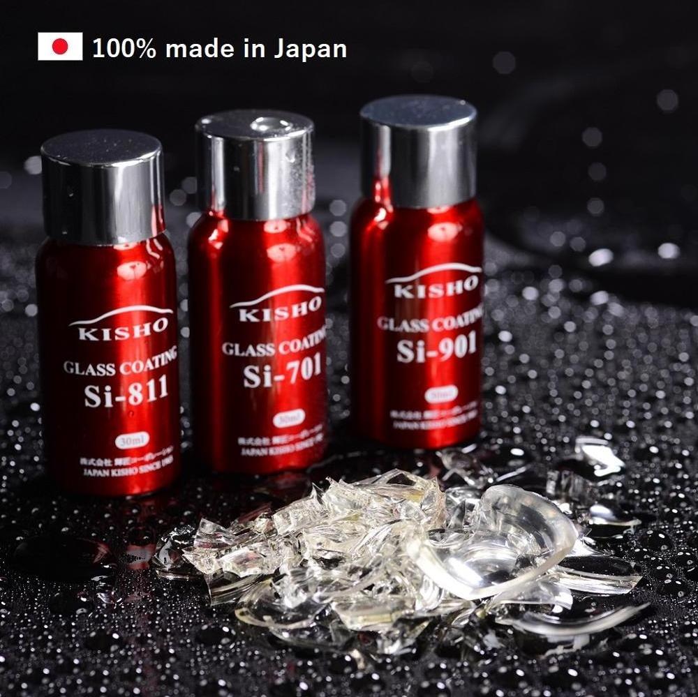 Durable KISHO hydrophobic nano ceramic coating for cars made in Japan