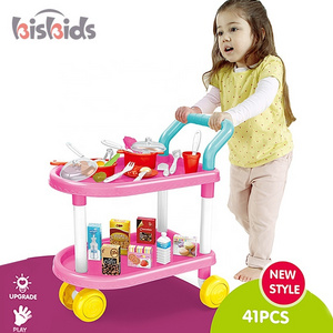 Cooking game educational happy restaurant car kitchen set new style with 41 pcs