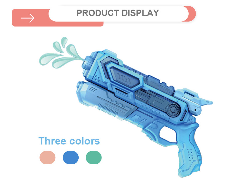 Outdoor Summer Holiday 1000ML Big Colorful Water Gun Toys Summer Water Carnival Water Gun