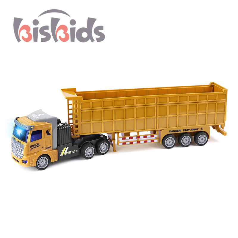 1:48 4CH Rc City Transport Container  Toys Construction Vehicles Dump Truck With Light Carrier Transport Truck  For Children