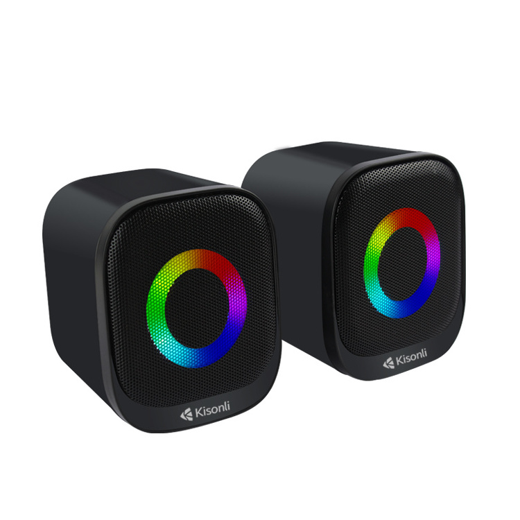 Kisonli X3 speaker led 2022 music speaker set with volume control