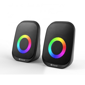 Kisonli X7 mini RGB speaker home theater system portable  multimedia wired gaming best speaker