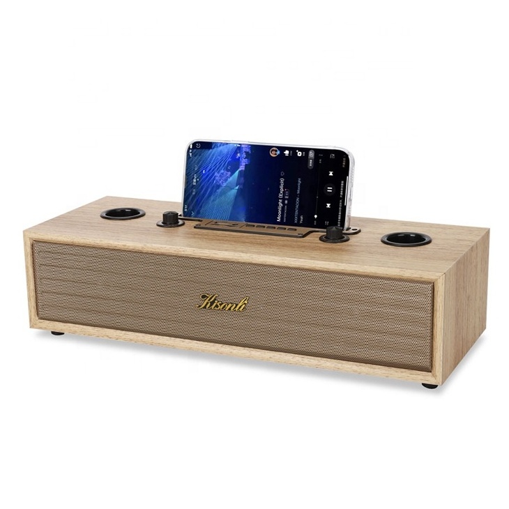 microphone speaker good quality wooden speakers audio system sound professional music