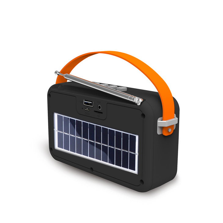 OEM speaker electronic gadgets solar powered bt speaker with strong fm