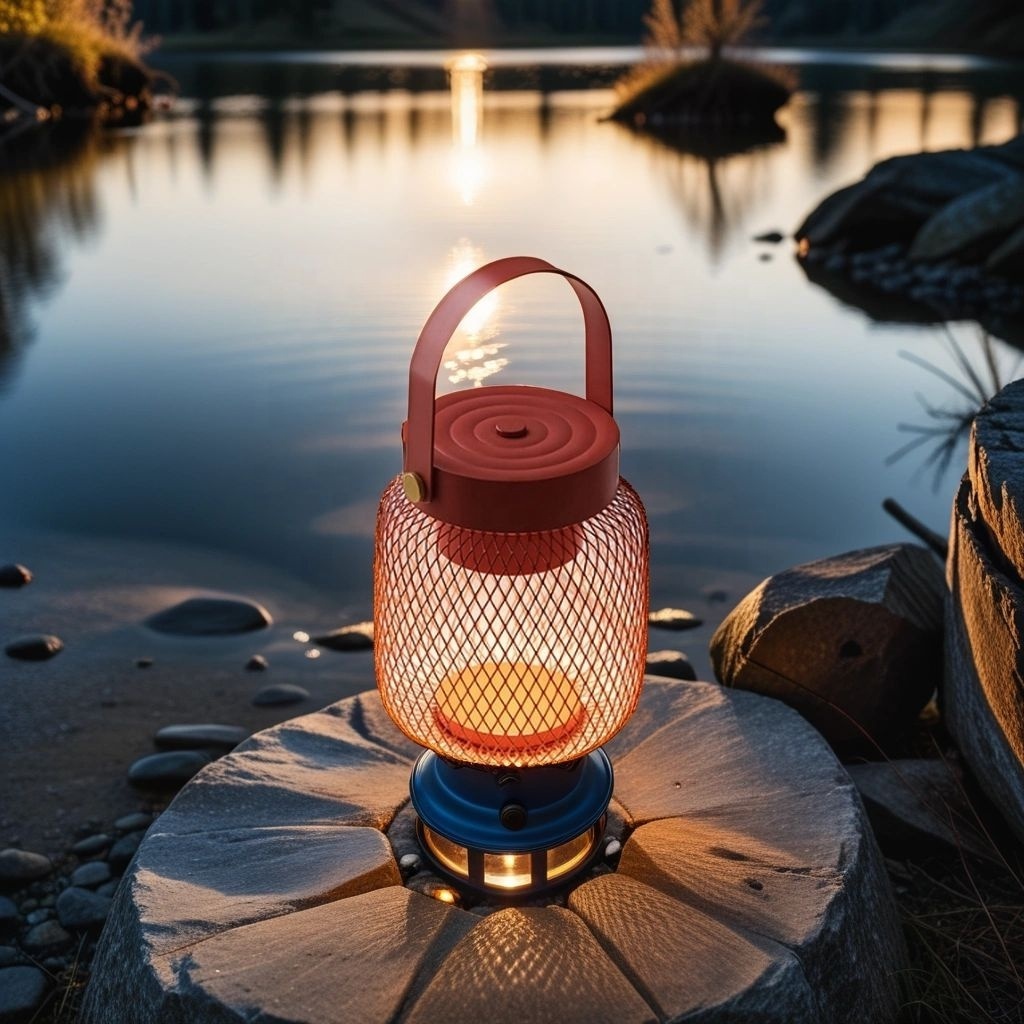 metal lantern dimmable outdoor camping cordless lantern